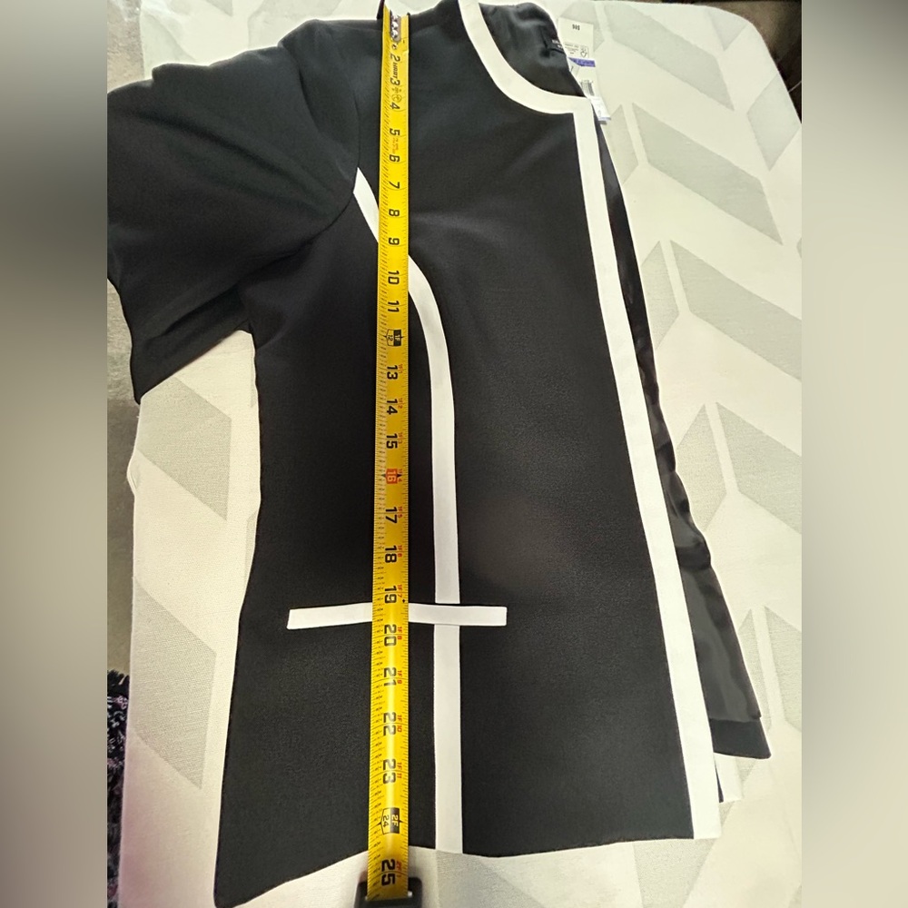 💛Black Label Blue and White Tailored Blazer - Picture 8 of 9